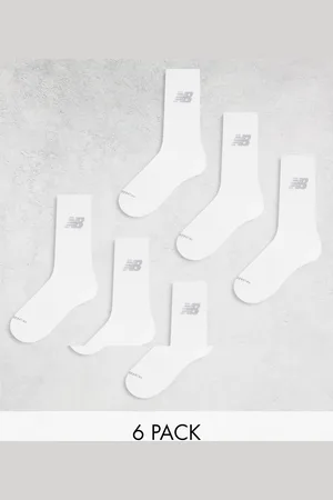 New Balance Pack de 6 pares de calcetines deportivos blancos Performance de