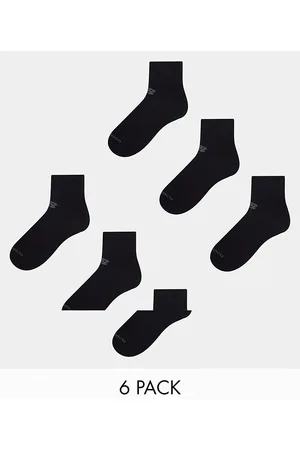 New Balance Pack de 6 calcetines tobilleros negros Performance de