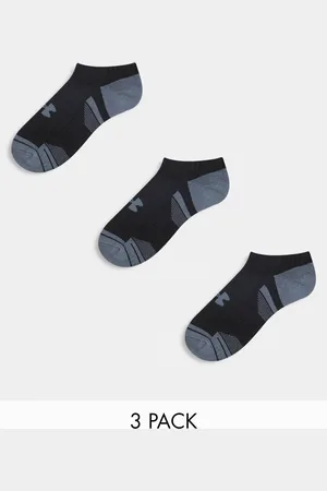 Pack de 3 pares de calcetines bajos negros Heatgear de Under