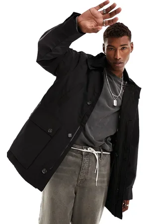 Carhartt Gabardina negra Bryce de