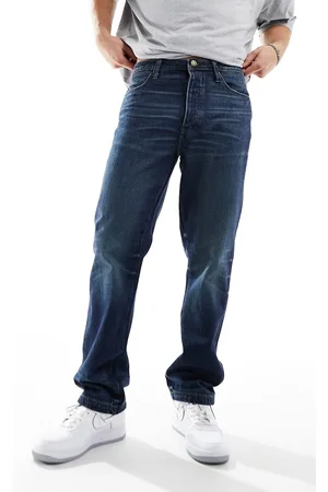 ASOS Vaqueros de pernera recta con lavado oscuro vintage de -Azul