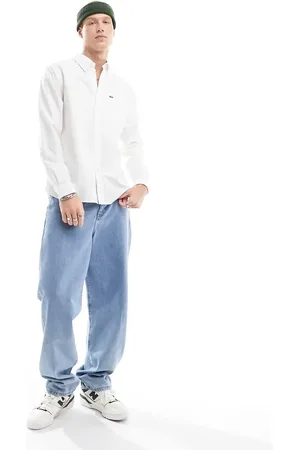 Lacoste Camisa Oxford clásica de manga larga de