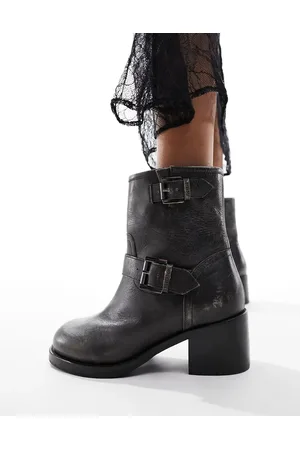 Bronx Botines biker negro antiguo New Camperos de
