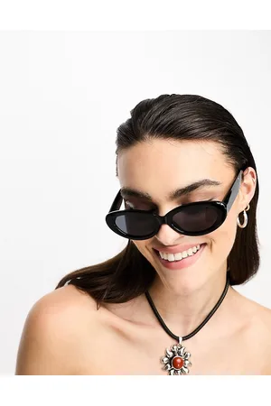 Gafas transparentes estilo aviador con montura metálica plateada de ASOS  DESIGN