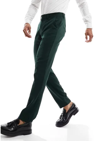 ASOS Pantalones de traje de corte slim de tejido microtexturizado de Wedding