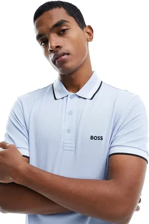 HUGO BOSS Polo azul claro Paddy de