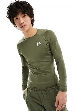 Under Armour Camiseta Compresión Verde Hombre