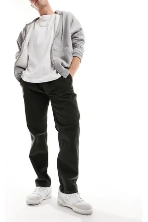 New Look Pantalones caquis sin cierres de pana de -Verde
