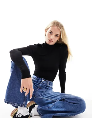 ASOS Body de manga larga y cuello alto de Tall