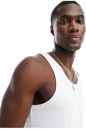 JACK & JONES Camiseta blanca sin mangas de