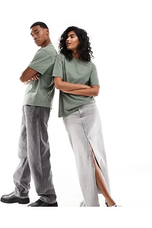 Reclaimed Camiseta lavado unisex de -Verde