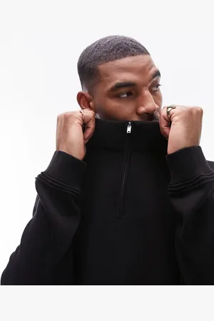 Topman Jersey básico con cremallera corta de
