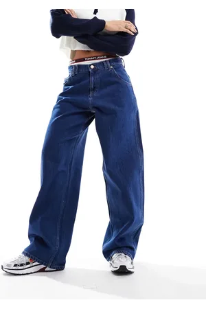 Tommy Hilfiger Vaqueros holgados de talle bajo con lavado oscuro Daisy de -Azul