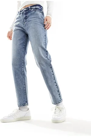 Armani Exchange Vaqueros boyfriend capri azules de
