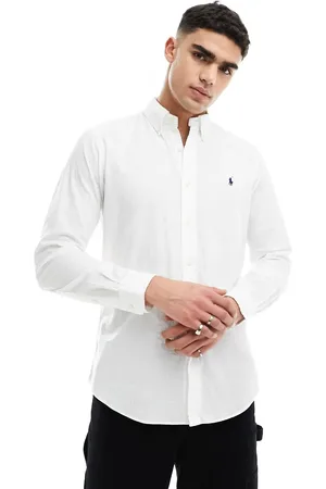 Ralph Lauren Camisa blanca con logo de sirsaca de