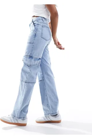 Miss Selfridge Vaqueros cargo holgados con de -Azul