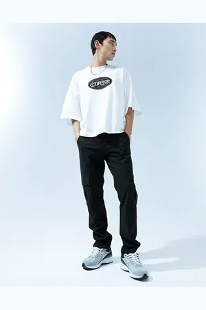 ASOS Pantalones cargo negros de corte slim de