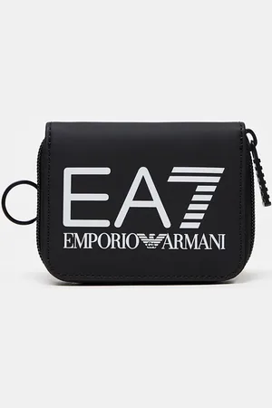 Emporio Armani Bolso de gimnasio EA7 hombre negro - logo blanco, Negro -  Logotipo blanco