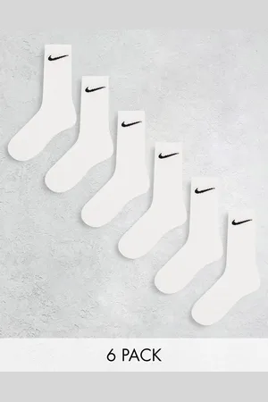 Nike Pack de 6 pares de calcetines deportivos blancos Everyday Cushioned de