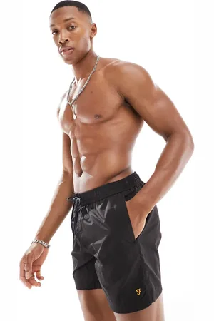 Farah Shorts de baño negros Colbert de