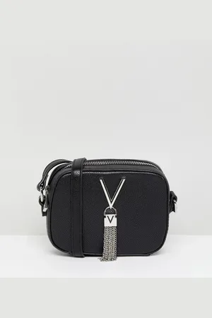 VALENTINO Bandolera pequeña negra con detalle de borla Divina de Valentino