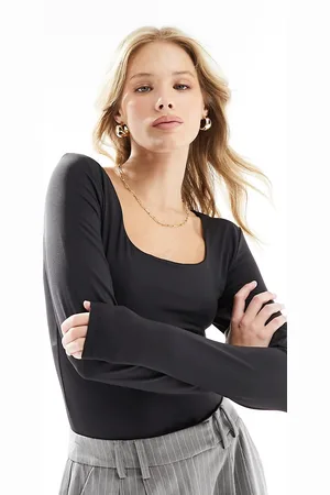ONLY Top reversible de manga larga sin costuras de