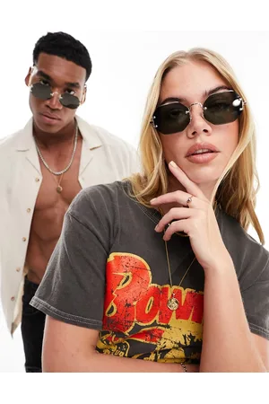 Jeepers Peepers Gafas de sol verdes hexagonales de