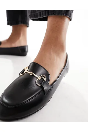 Raid Mocasines Horsebit negros Amiela de