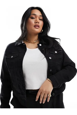 VERO MODA Chaqueta vaquera corta negra de