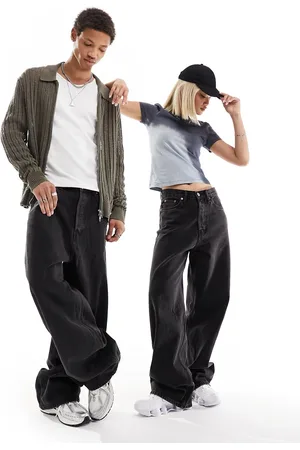 Weekday Vaqueros desgastado unisex de pernera ancha suelta Astro de