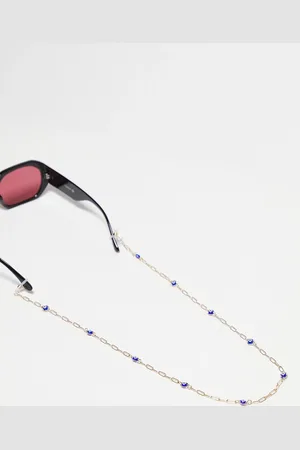 ASOS Cadena para gafas de sol dorada con detalle de ojos de