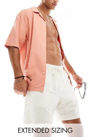 ASOS Shorts de baño de largo medio color de -Beis neutro