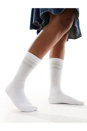 VERO MODA Calcetines blancos y grises deportivos de canalé de