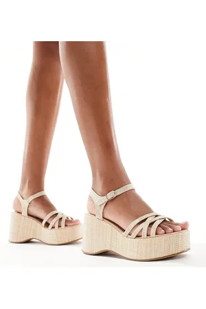 Glamorous Sandalias beis con plataforma de -Beis neutro