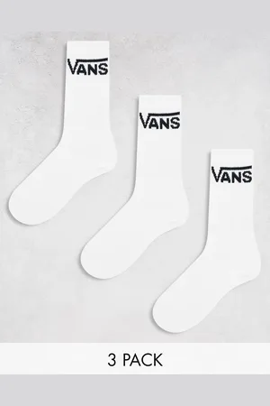 Vans Pack de 3 pares de calcetines deportivos blancos de Classic