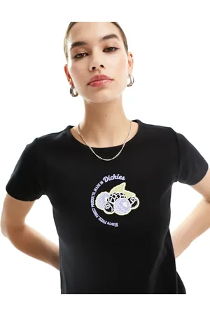 Dickies Camiseta negra con diseño encogido y estampado gráfico de frutas en el centro Altoona de