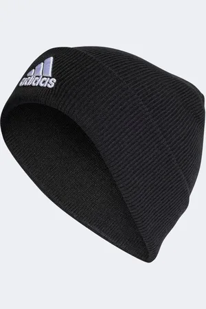 adidas Gorro negro con logo de adidas