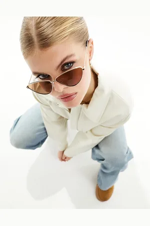 ASOS Gafas de sol brillante de estilo ojos de gato de metal de