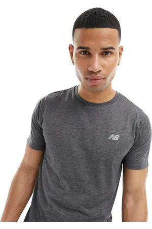 New Balance Camiseta Performance Heathertech de -Negro