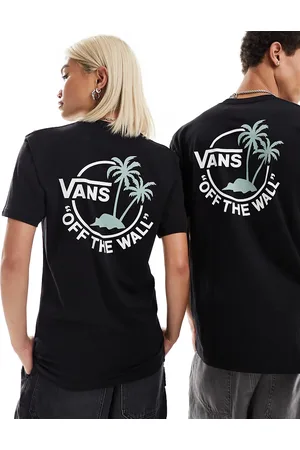 Vans Camiseta negra con estampado pequeño en la espalda de Classic-Negro