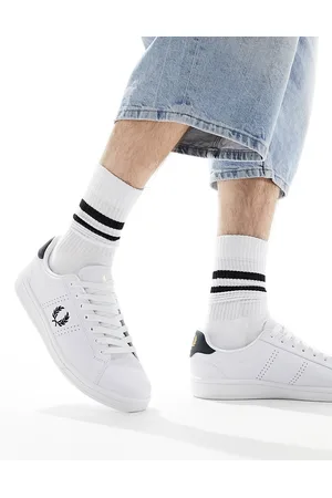 Fred Perry Zapatillas de cuero en B6312 de