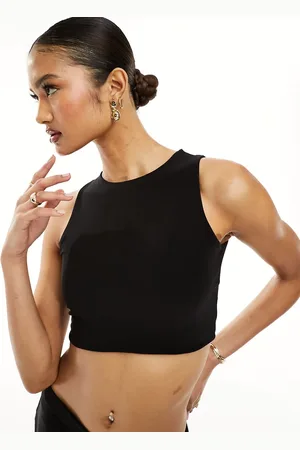 Missyempire Top corto con cuello de nadadora de Missy Empire (parte de un conjunto)