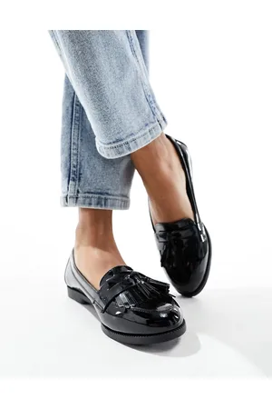New Look Mocasines negros con flecos de
