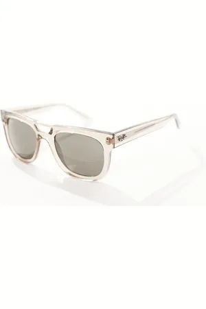Ray-Ban Gafas de sol transparente con lentes verdes y montura cuadrada de acetato de - neutro
