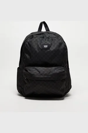 Vans Mochila a cuadros negros y gris oscuro Old Skool de