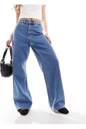 JJXX Vaqueros azul medio de talle alto y pernera ancha Tokyo de