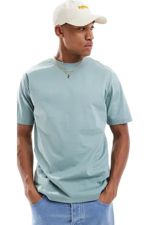 Only & Sons Camiseta verde salvia holgada de