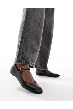 New Look Zapatos negros estilo bailarinas con correa de