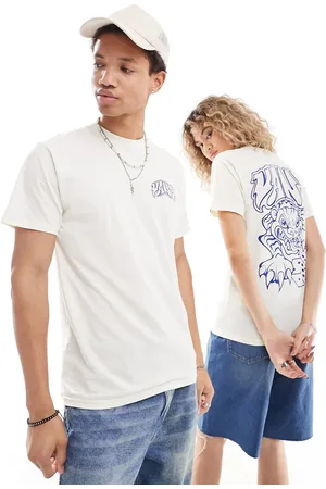 Vans Camiseta blanco hueso con estampado en la espalda Prowler de