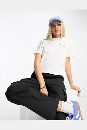 Dickies Camiseta blanca de corte cuadrado Oakport de